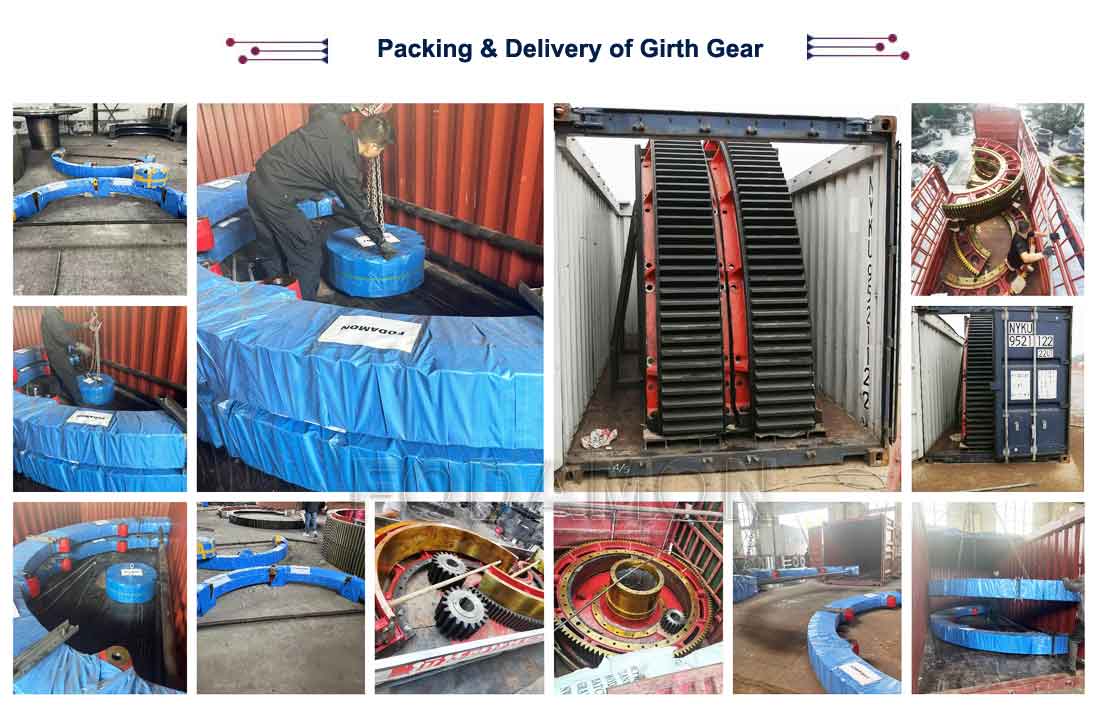 Packing and Delivery of Girth Gear