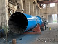 1.8m x 20m Rotary Dryer for Indonesia – Divided for Easy Shipping and Installation